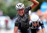 Chantal Blaak esulta nell'Open de Suède Vårgårda © Andre Weening