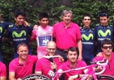 Questa mattina è diventato il rosa il colore predominante in casa Movistar © Movistar Team