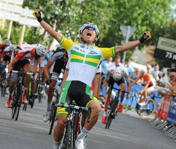 Caleb Ewan, vincitore a Saint-Galmier al Tour de l'Avenir © www.tourdelavenir.com