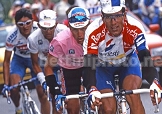 Miguel Indurain, Evgeni Berzin, Marco Pantani e Claudio Chiappucci al Giro d'Italia 1994 © Bettiniphoto