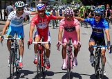 Fabio Aru, Nacer Bouhanni, Nairo Quintana e Julián Arredondo © Bettiniphoto