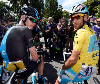 Chris Froome e Vincenzo Nibali accetteranno la sfida di Oleg Tinkov? © Bettiniphoto