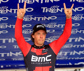 Daniel Oss, primo leader del Giro del Trentino 2014 © Bettiniphoto