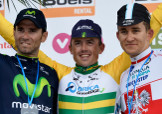 Il podio della 100a Liegi-Bastogne-Liegi © Bettiniphoto
