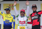 La Volta a Catalunya è di Joaquim Rodríguez, sul podio tra Alberto Contador e Tejay Van Garderen © Getty Images