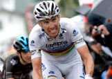 Rui Costa insegue nel finale di tappa © Bettiniphoto
