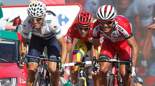 Valverde, Contador e Rodríguez si marcano © Bettiniphoto