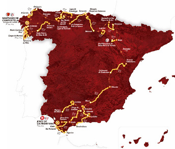 Il percorso della 69a edizione della Vuelta © lavuelta.com