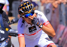A Morbegno, nella sesta tappa del 26° Giro Rosa, vittoria della giapponese Mayuko Hagiwara © Ufficio stampa Giro Rosa