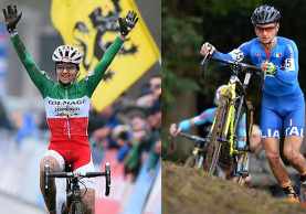 Eva Lechner e Gioele Bertolini, i protagonisti della Coppa del Mondo di ciclocross a Valkenburg © Tim De Waele/Belga