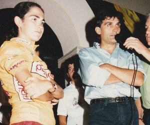 Con Marino Amadori al Tour de France © Archivio fotografico Fabiana Luperini