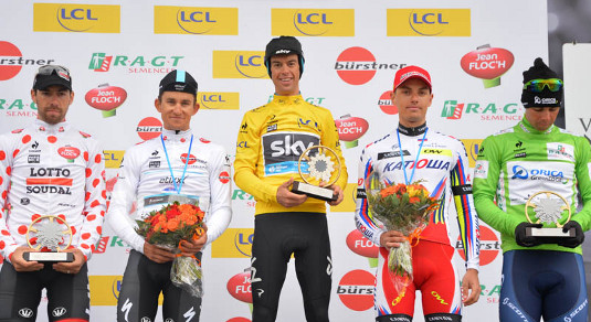 Il podio finale della Parigi-Nizza © ASO