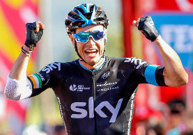 Sul traguardo di Riaza esulta Nicolas Roche © Bettiniphoto