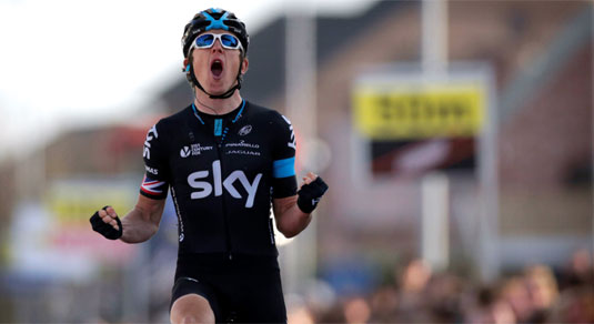 Vittoria in solitaria per Geraint Thomas nella E3 Harelbeke © Bettiniphoto