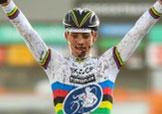 Anche a Hoogstraten un arrivo solitario per Mathieu Van der Poel © Photopress.be