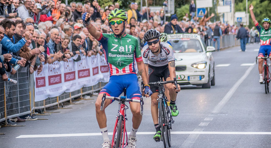 Simone Velasco esulta, Seid Lizde sbuffa a Terranuova Bracciolini © Ufficio stampa Ruota d'Oro