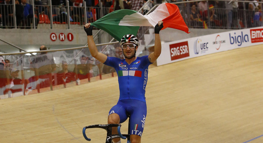 Elia Viviani, Campione Europeo dell'Omnium ©Bettiniphoto