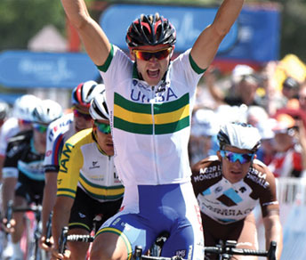La vittoria di Steele Von Hoff a Mount Barker © TourDownUnder.com.au