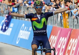Prima vittoria di tappa al primo Giro d'Italia per Alejandro Valverde © Bettiniphoto