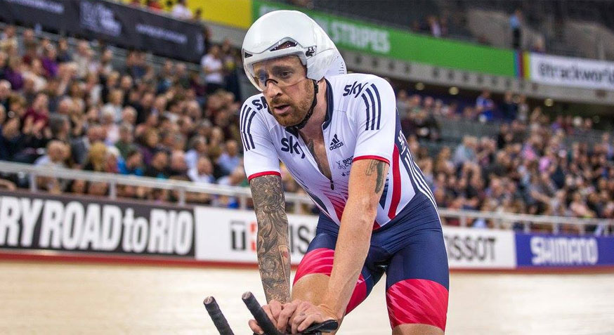 Grande delusione sul volto di Bradley Wiggins, l'oro è sfumato a 200 metri dall'arrivo © British Cycling-Alex Whitehead