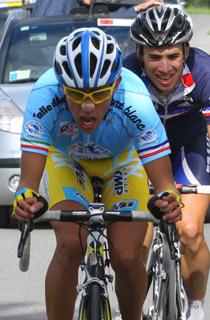 Francesco Manuel Bongiorno in fuga al Giro della Valle d'Aosta - Foto Girovalledaosta.it