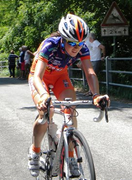 Valentina Carretta in azione all'ultimo Giro d'Italia © Cicloweb.it