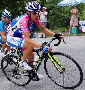 Damiano Cunego in fuga nella 9a tappa del Tour de France © Bettiniphoto