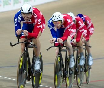 Il quartetto britannico medaglia d'oro nell'Inseguimento a squadre © EuroTrack2010.eu