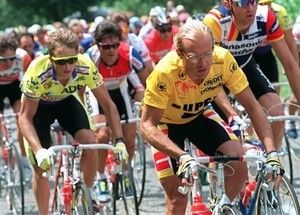 Laurent Fignon e Greg Lemond - Foto tratta da Elinl.blogg.se