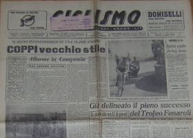 La vittoria di Coppi celebrata da un giornale dell'epoca