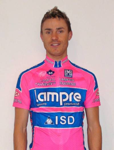 Damiano Cunego indossa la divisa della nuova Lampre-ISD