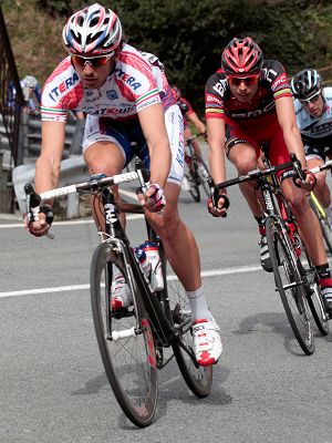 Filippo Pozzato (qui con Alessandro Ballan a ruota) © Bettiniphoto