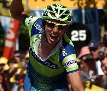 Leonardo Bertagnolli vince la Clásica San Sebastián 2007 in maglia Liquigas © sbs.com.au