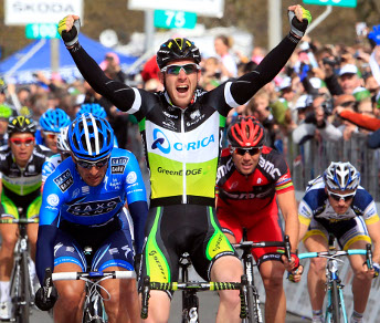 Matthew Goss si aggiudica la terza tappa del Giro © Bettiniphoto