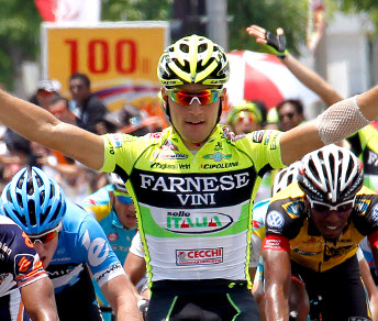 Prima vittoria stagionale per Andrea Guardini. Il veronese ricomincia dalla Malesia che lo lanciò nel 2011 © Bettiniphoto