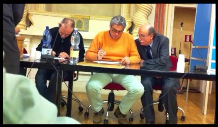 Un momento dello scrutinio nelle elezioni per il CR Umbria. Carlo Roscini è l'uomo sulla destra © umbriaciclistica.blogspot.it