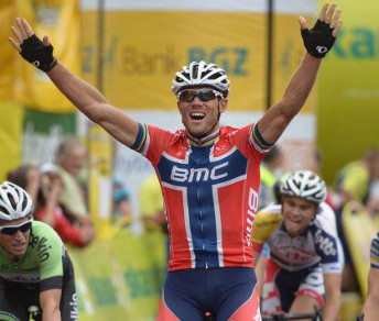 A Rzeszów Thor Hushovd regala alla BMC la prima vittoria World Tour del 2013 © Esciclismo.com