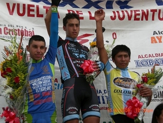 Il podio della Vuelta al Táchira Juniores 2008
