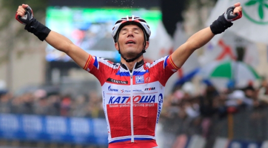 Esattamente come nel 2012 Joaquim Rodríguez vince in solitaria il Giro di Lombardia © Bettiniphoto