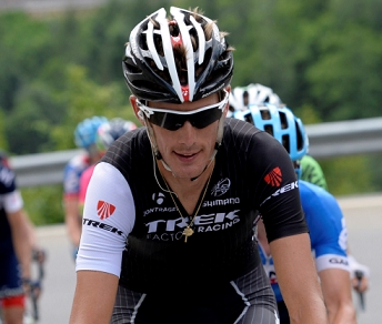 Andy Schleck impegnato sulle strade del recente Giro di Svizzera © Bettiniphoto