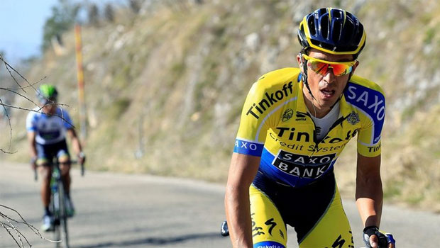 Il momento in cui Alberto Contador stacca Nairo Quintana su Passo Lanciano, alla Tirreno-Adriatico © SkySports.com Il momento in cui Alberto Contador stacca Nairo Quintana su Passo Lanciano, alla Tirreno-Adriatico © SkySports.com
