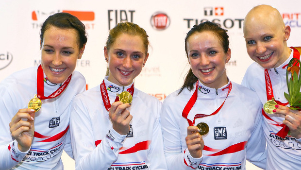 Le imbattibili Katie Archibald, Laura Trott, Elinor Barker e Ciara Horne © britishcycling.org.uk