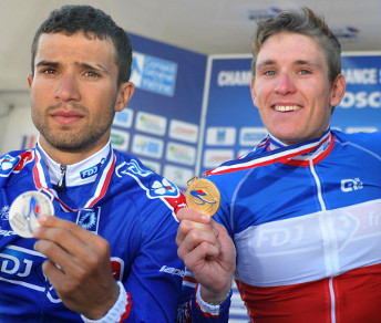 In Francia Arnaud Démare (a destra) prevale su Nacer Bouhanni (a sinistra) © AFP