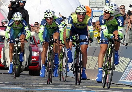 Enrico Gasparotto, Danilo Di Luca e la Liquigas al Giro 2007 © Bettiniphoto