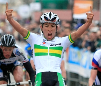 Caleb Ewan nel giorno della vittoria del Palio del Recioto 2013 © Bettiniphoto
