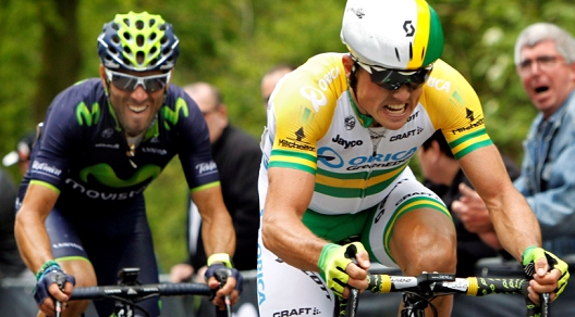 Simon Gerrans e Alejandro Valverde, tra i principali antagonisti di Philippe Gilbert all'Amstel © Bettiniphoto