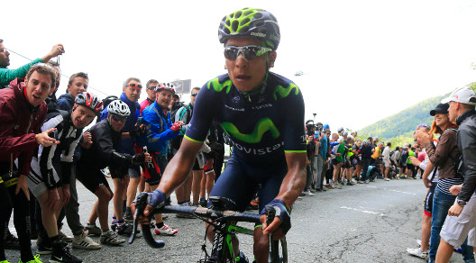 Nairo Quintana in azione verso Oropa © Bettiniphoto