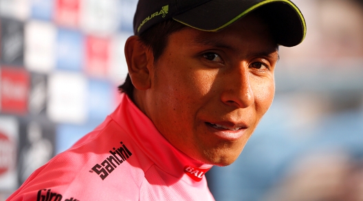 Nairo Quintana, maglia rosa del Giro d'Italia © Bettiniphoto