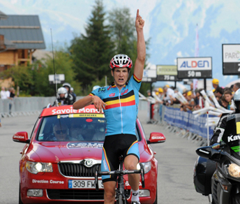 A La Toussuire vittoria di Louis Vervaeke © tourdelavenir.com